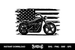 american flag motorcycle svg cricut