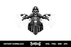 Biker Grim Reaper SVG Cricut