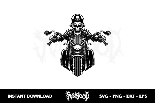 Biker Grim Reaper SVG Cricut