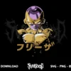 golden frieza svg vector