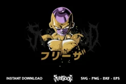Golden Frieza SVG Vector