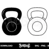 kettlebell vector svg cricut