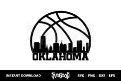 Oklahoma City Basketball SVG Cricut