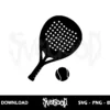Padel Racket SVG Cricut 3 padel racket svg cricut