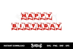 Roblox Happy Birthday Banner SVG PNG DXF EPS