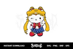 sailor moon hello kity svg