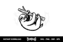 sloth vector svg free
