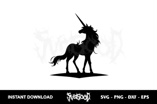 Unicorn Silhouette SVG Free