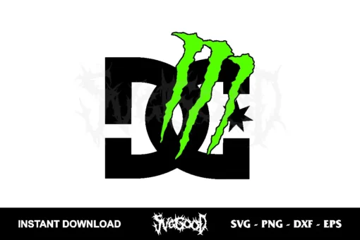 DC Monster Energy SVG vector