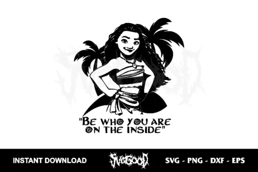 be who you are on the inside svg moana svg