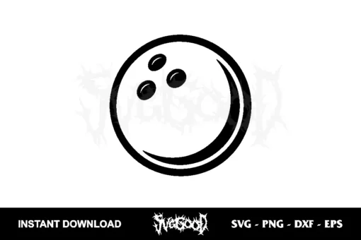 Bowling Ball SVG Free