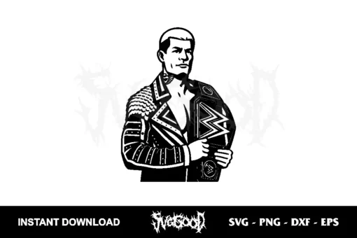 cody rhodes wwe svg vector