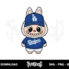 labubu dodgers svg cricut