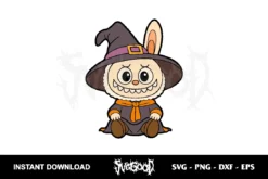 Labubu Halloween SVG
