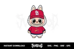 labubu st louis cardinals svg