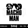 macho man svg cut file