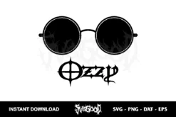 ozzy ousbourne glasses svg cricut
