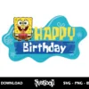 spongebob birthday svg