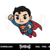 Superman Chibi SVG Clipart 2 superman chibi svg clipart