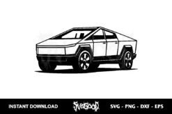 tesla cybertruck svg cricut