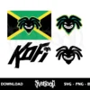 wwe kofi kingston logo svg cricut