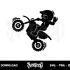dirt bike boy silhouette svg cricut