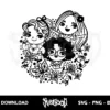 encanto sisters chibi svg cricut