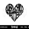every child matters heart svg cricut