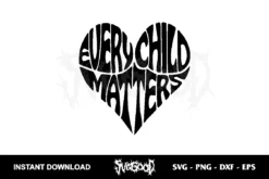 every child matters heart svg cricut