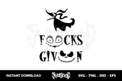 Fucks Given Nightmare Before Christmas SVG