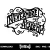 nevermore academy sign svg cricut