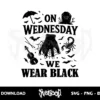 on wednesday we wear black svg