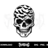 skull spider web bat svg halloween