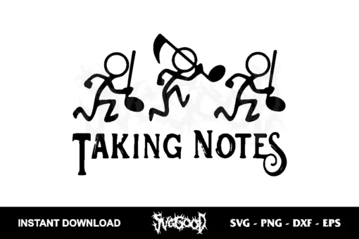 taking notes svg cricut