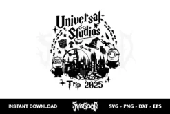 universal studios trip 2025 svg cricut