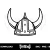 viking helmet vector svg free