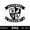 wednesday nevermore academy svg