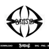 wwe batista logo svg cricut