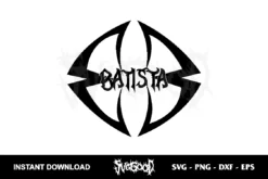 wwe batista logo svg cricut