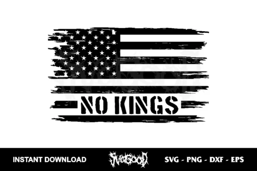 No Kings In America SVG Free