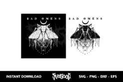 Bad Omens Moth SVG Cricut