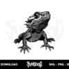 Bearded Dragon Vector SVG Free 2 bearded dragon vector svg free