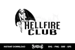 Evil Hellfire Club SVG Cricut