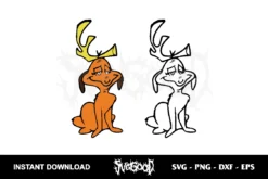 Grinch Max Dog SVG Cut File Cricut