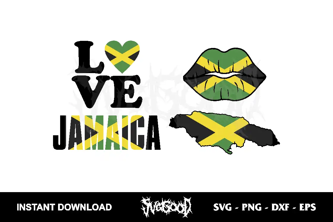Love Jamaica SVG Cricut 1 love jamaica svg cricut