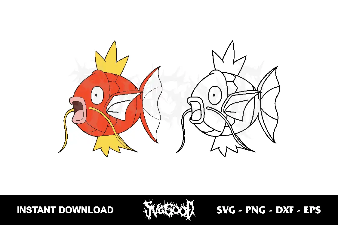 Magikarp Pokemon SVG Cricut 1 magikarp pokemon svg cricut