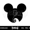 mickey nightmare before christmas svg