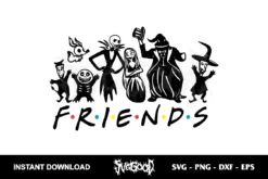 nightmare before christmas friends svg cricut