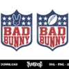 Bad Bunny Football SVG Cricut