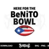 Benito Bowl football svg cricut